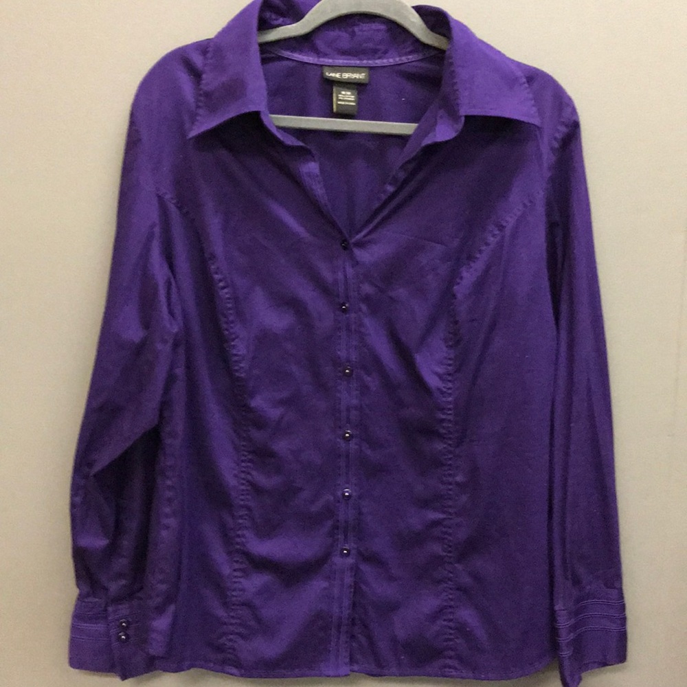 Cute Lane Bryant 18/20 Royal Purple Button Down